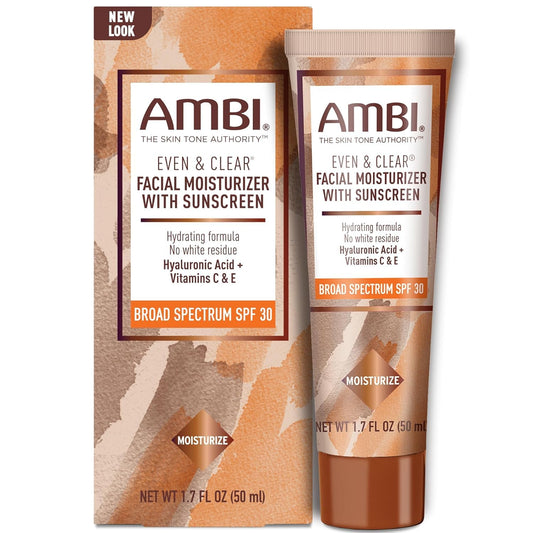 Ambi front packaging showing SPF 30 and benefits for daily use
