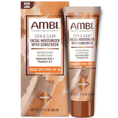 Ambi front packaging showing SPF 30 and benefits for daily use