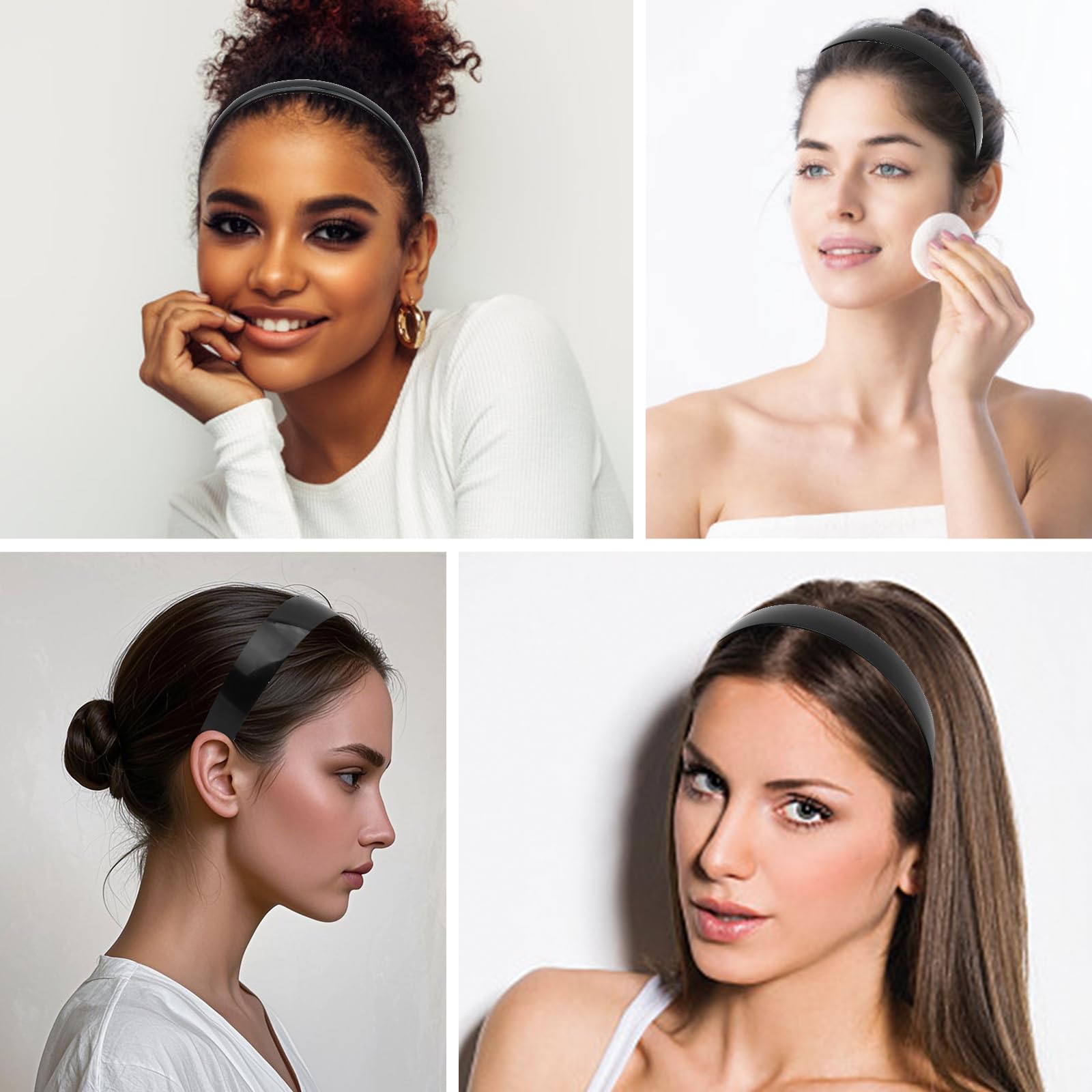 AMCAMI side profile of headband on model showing comfortable fit