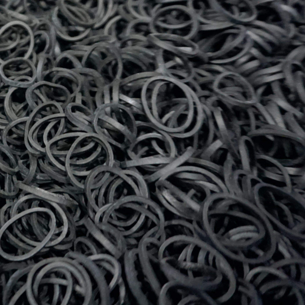 Amelia Beauty mini bands securing braid ends for neat long-lasting finish