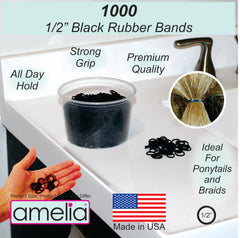 Amelia Beauty close-up of rubber band texture showing consistent stretch and grip