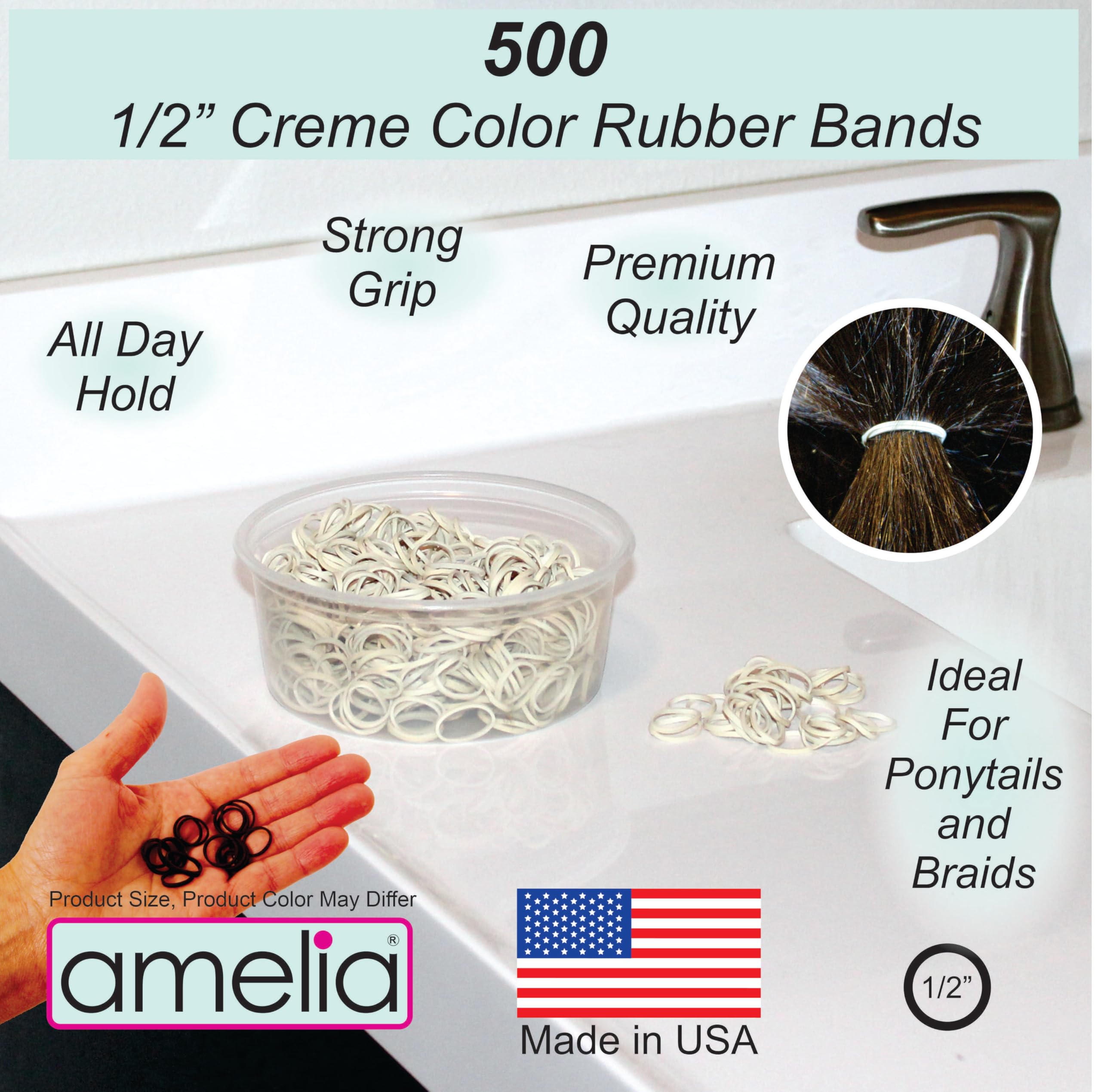 Amelia Beauty close-up of band texture showing smooth elastic for secure hold