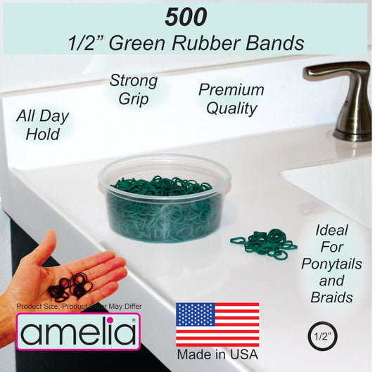 Amelia Beauty container open with organized green bands for clean storage and quick access