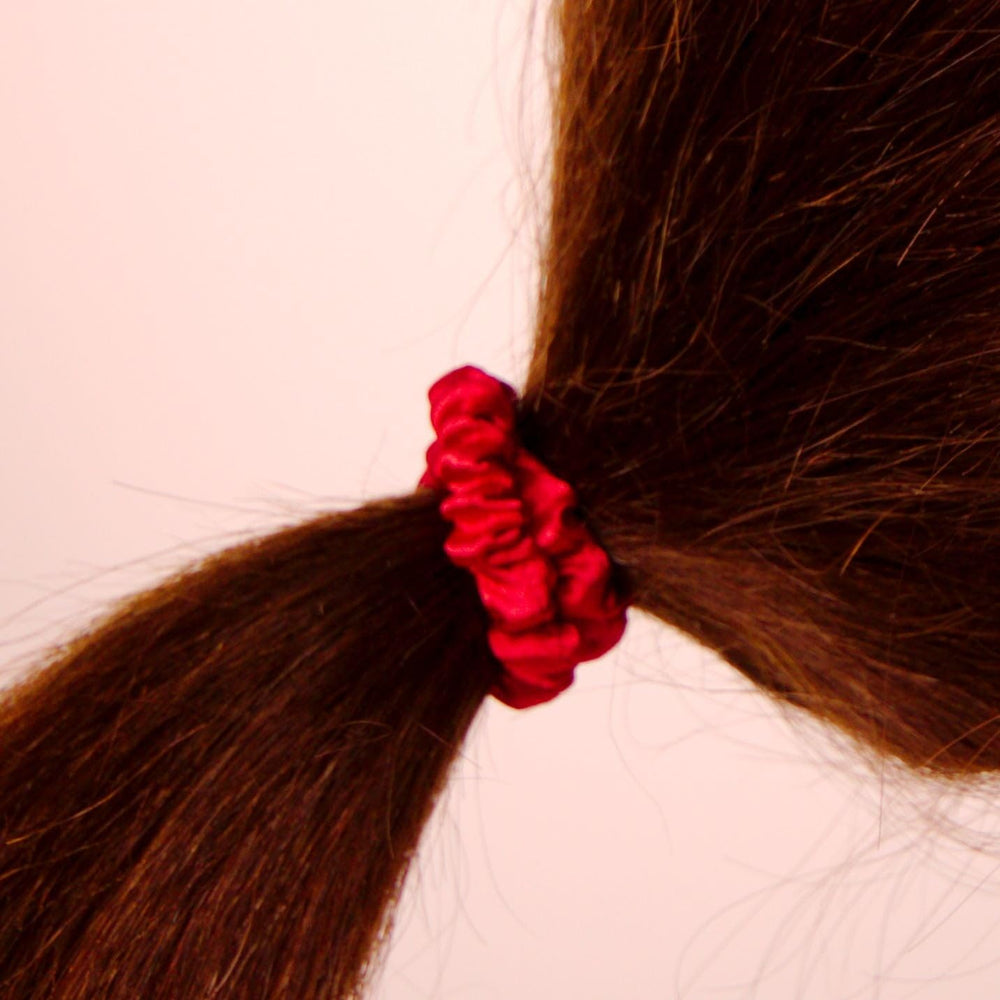 Amelia Beauty stacked scrunchies demonstrating variety and easy mixing