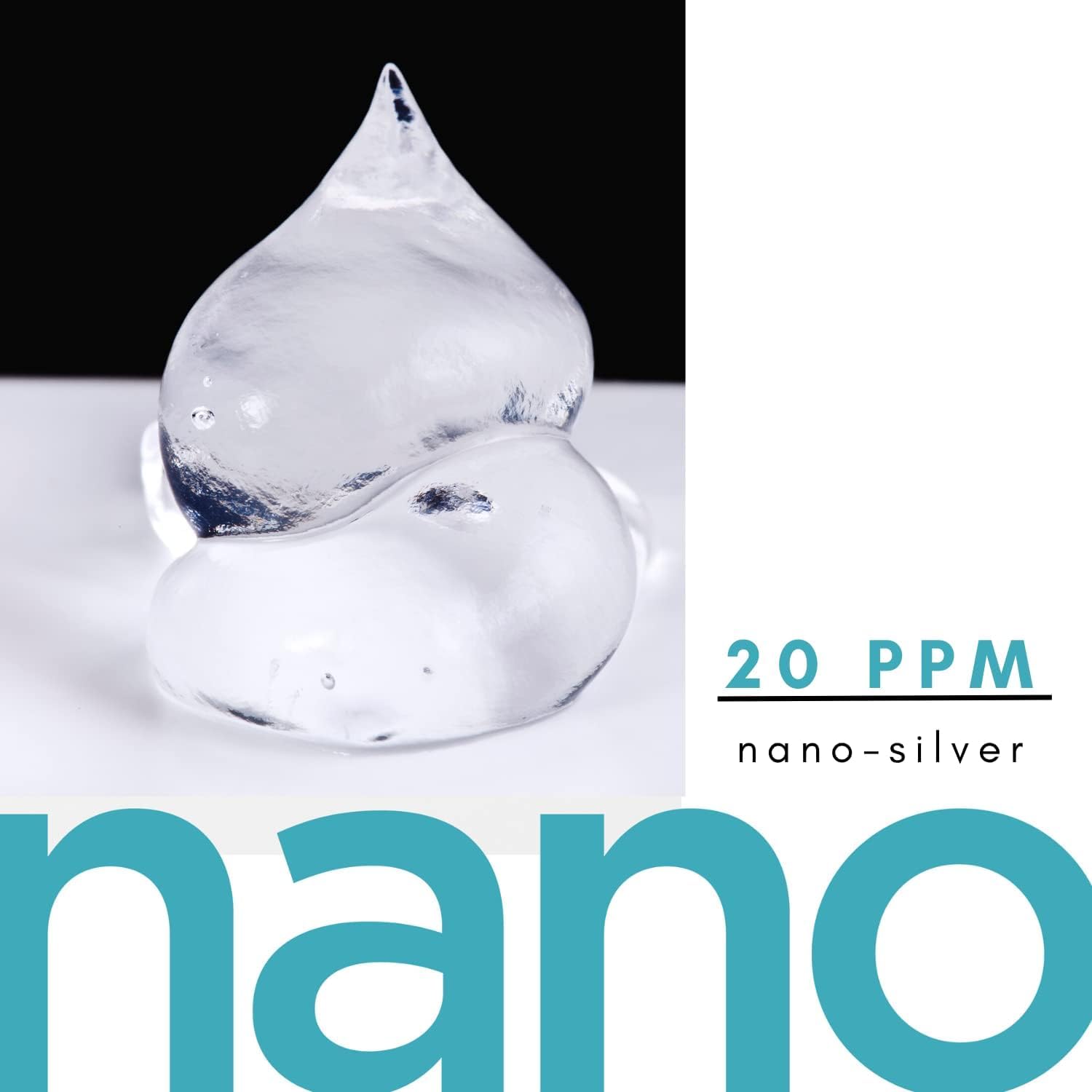 American Biotech Labs label close-up showing 20 ppm Advanced SilverSol