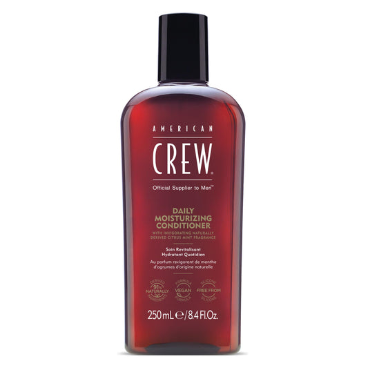 American Crew conditioner front packaging showing label and 8.45 fl oz size benefits hydration