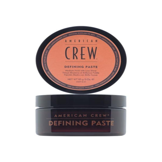 American Crew defining paste front view showing label and product size, easy identification benefit