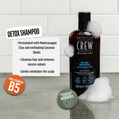 American Crew bottle pump dispensing shampoo for easy application