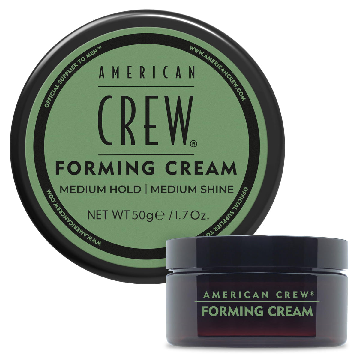 AMERICAN CREW front tube view showing compact travel packaging and convenience