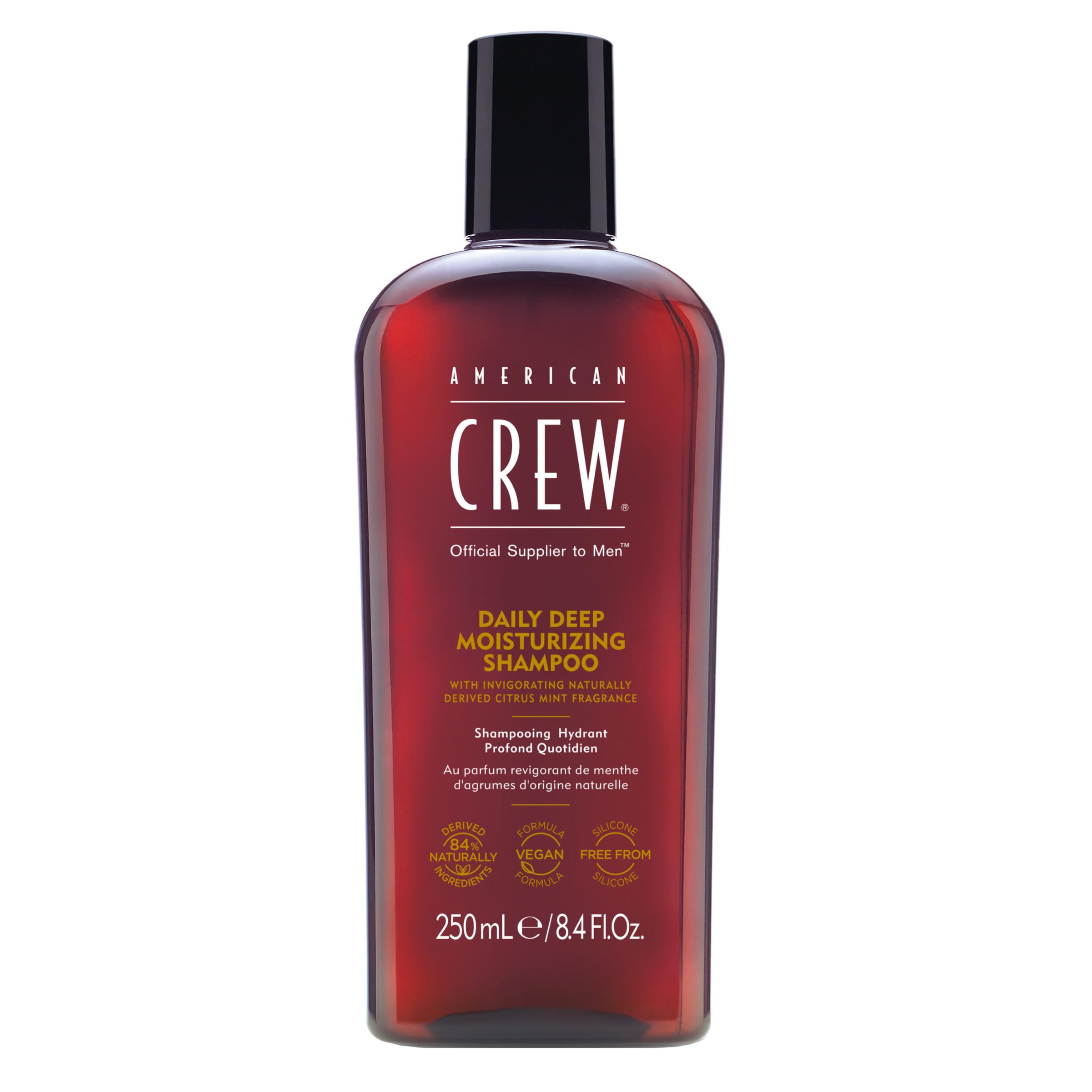 AMERICAN CREW front packaging showing product and brand benefits
