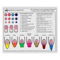 AMERICANAILS close-up of printed icons for precise bead placement