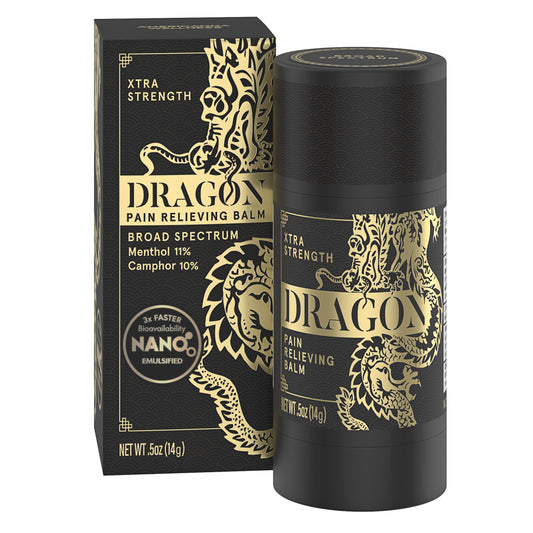 Americanna Wellness Dragon Balm rollerball closeup on skin showing smooth application and precise control