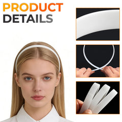Amersumer headbands held in hand illustrating scale and easy portability