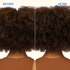 Amika product being applied to hands before smoothing through hair for hydration