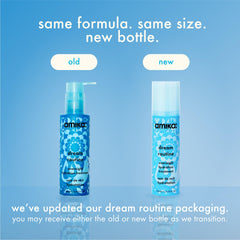 Amika bottle on bathroom shelf lifestyle scene showing routine-ready placement
