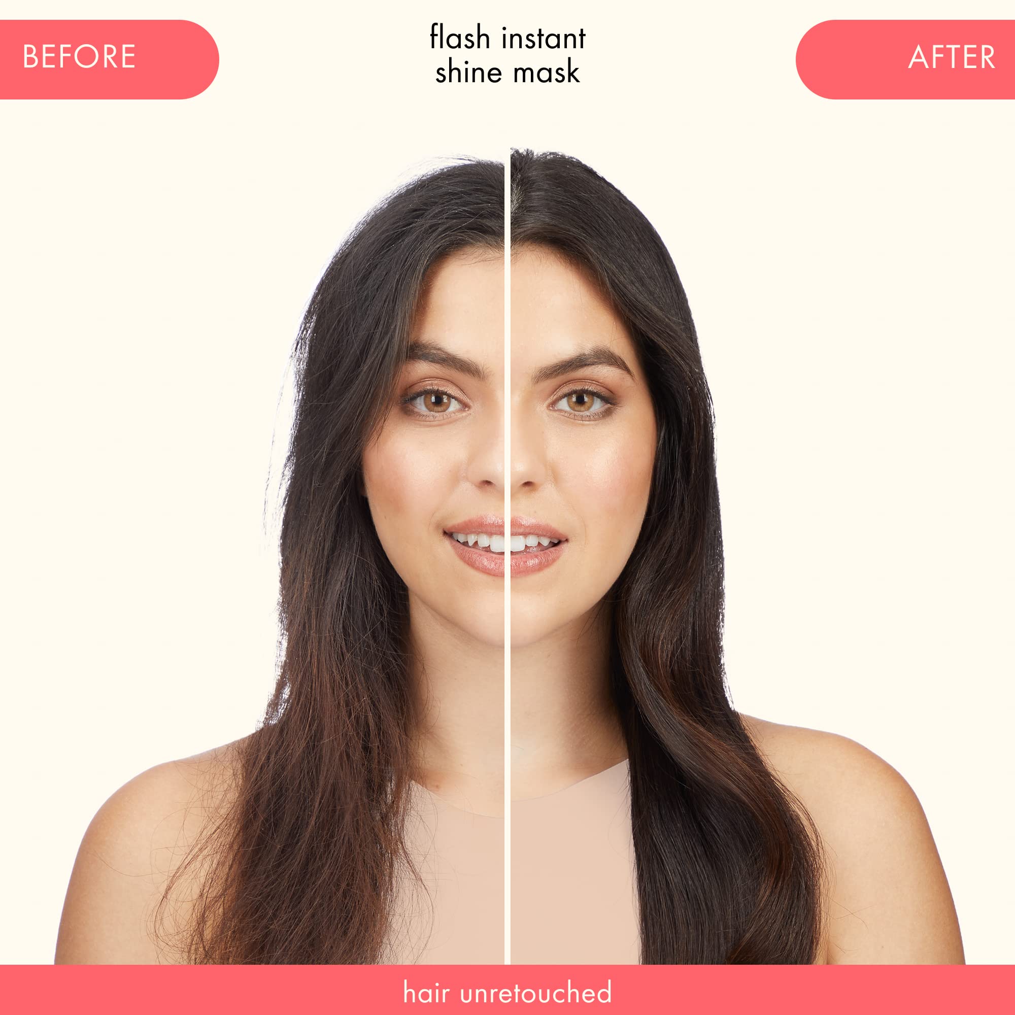 amika flash instant shine mask being applied in shower for 60 second treatment benefit