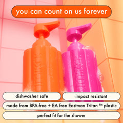 Amika close-up of screw cap and pour spout for clean, leak-free refilling