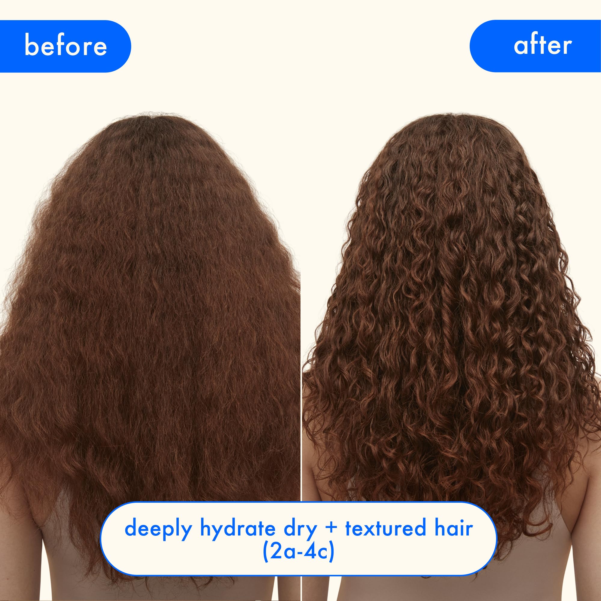 Amika cream texture swatch showing rich hydration for dry hair