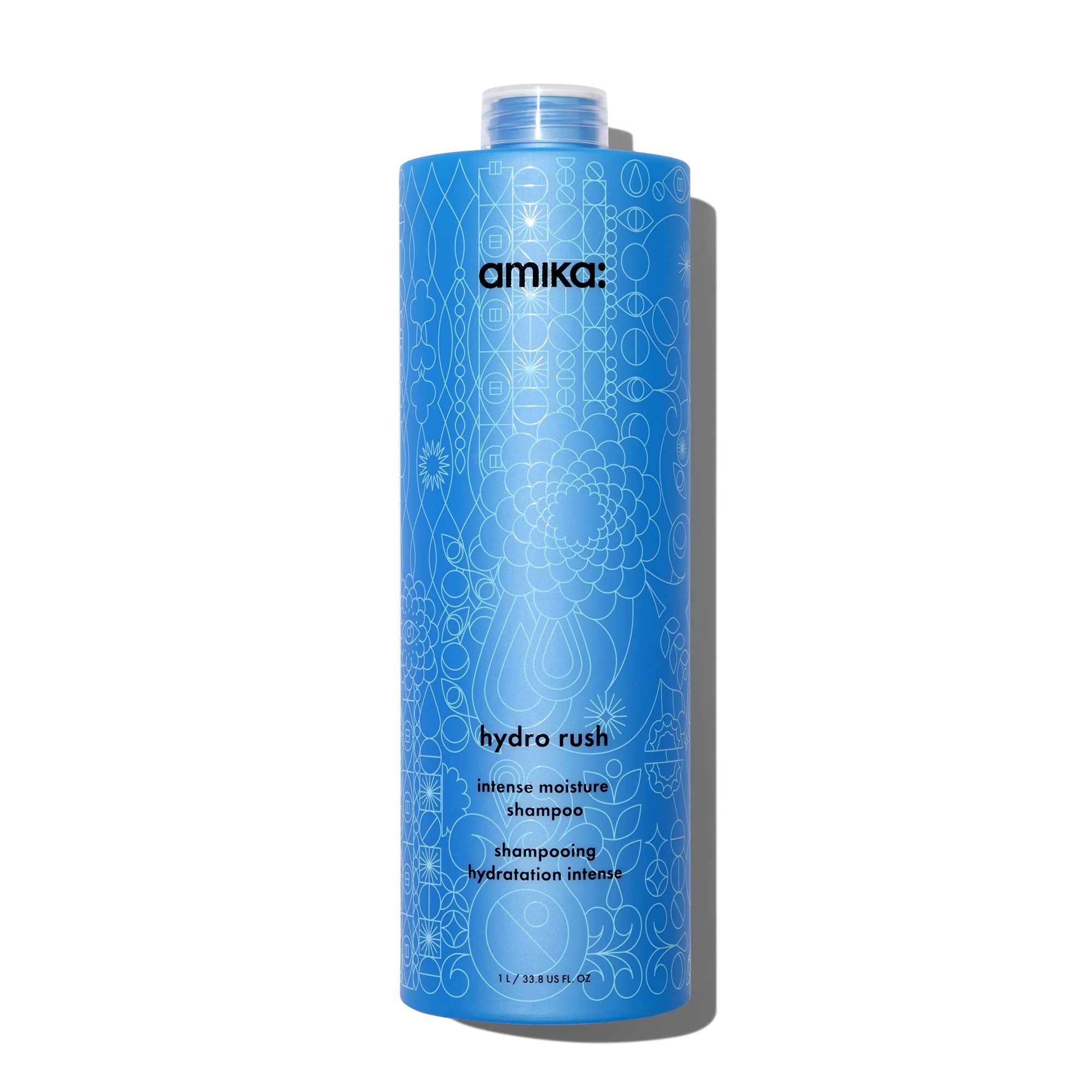 Amika front packaging 1000ml showing product and easy dispensing benefit