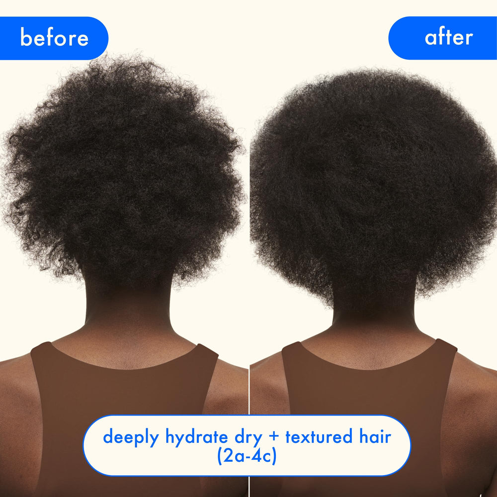 Amika label close-up with hyaluronic acid callout for moisture retention