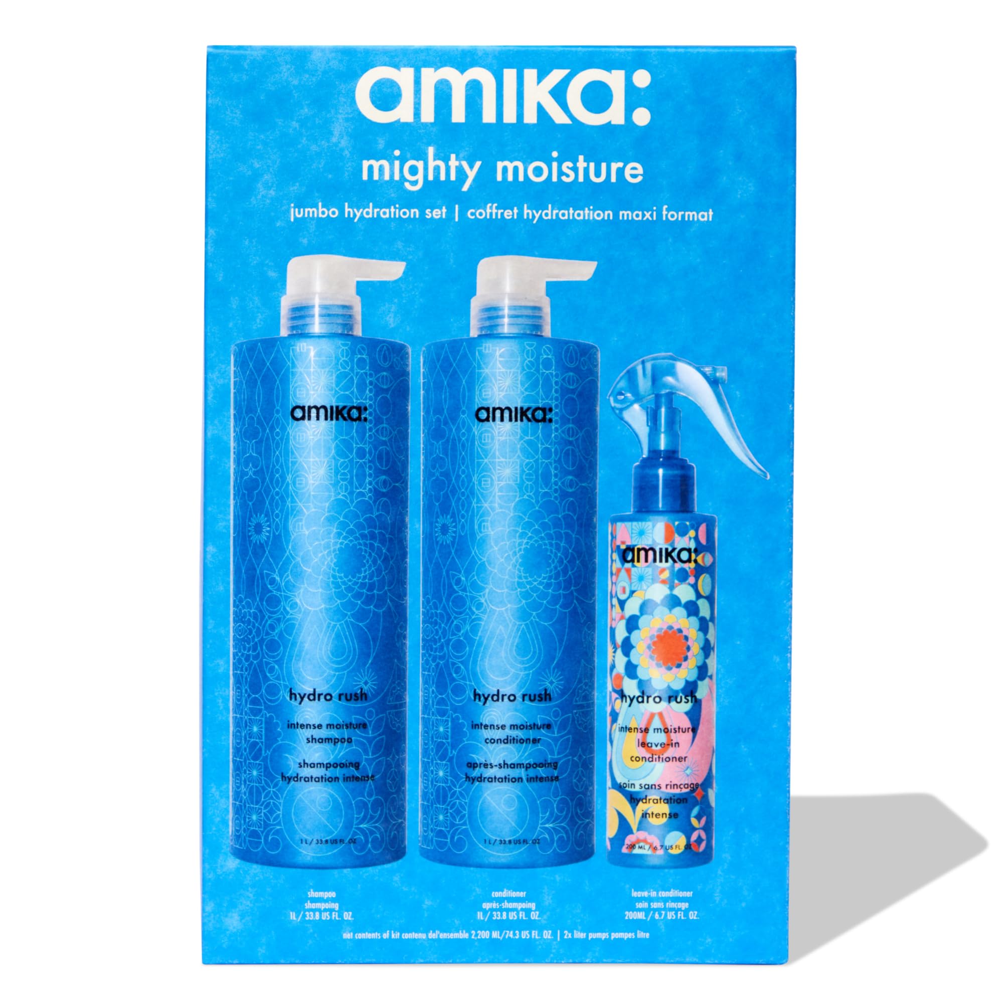 Amika close-up of creamy conditioner texture demonstrating lightweight moisture and improved slip