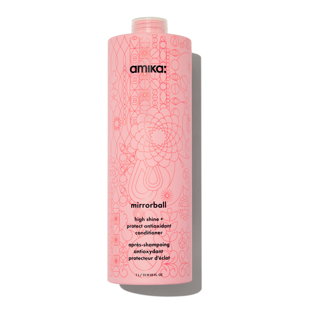 amika mirrorball front packaging showing label and 1000ml size for professional use