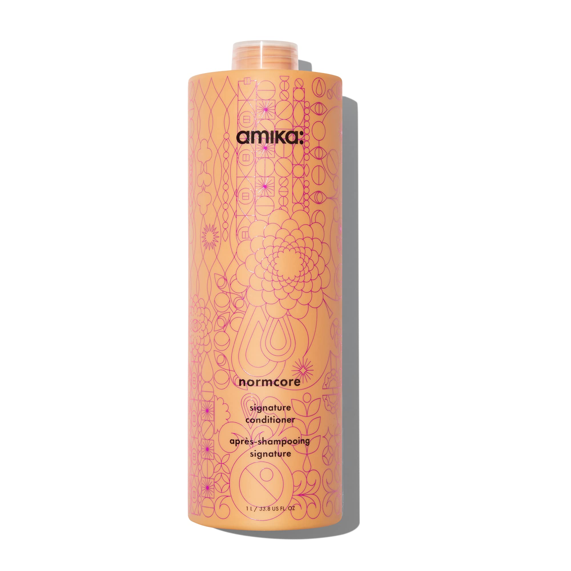 amika normcore front bottle shows large size and value