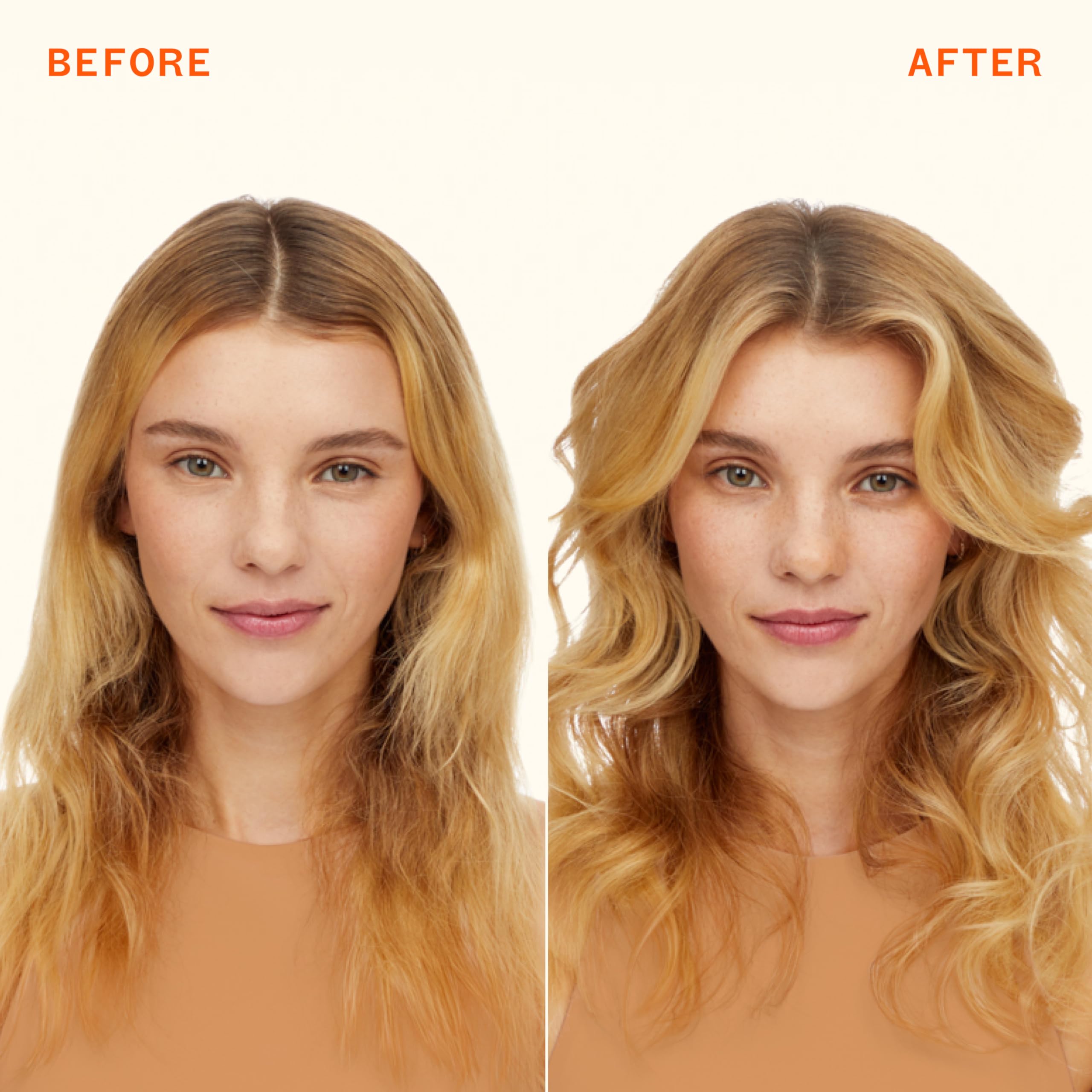 amika before and after roots showing oil absorption and volume benefit