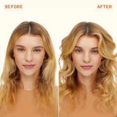 amika before and after roots showing oil absorption and volume benefit