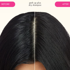 amika Perk Up Plus close-up of fine powder texture showing non-gritty finish benefit