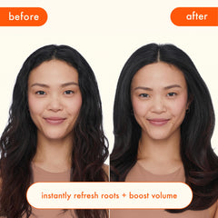 Amika Perk Up spray mist close shot demonstrating lightweight texture
