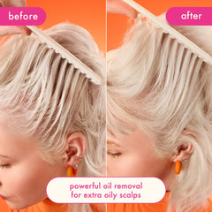 amika Perk Up Ultra spray nozzle in action for precise root refresh