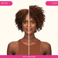 Amika product in shower being massaged into scalp for refreshing clean