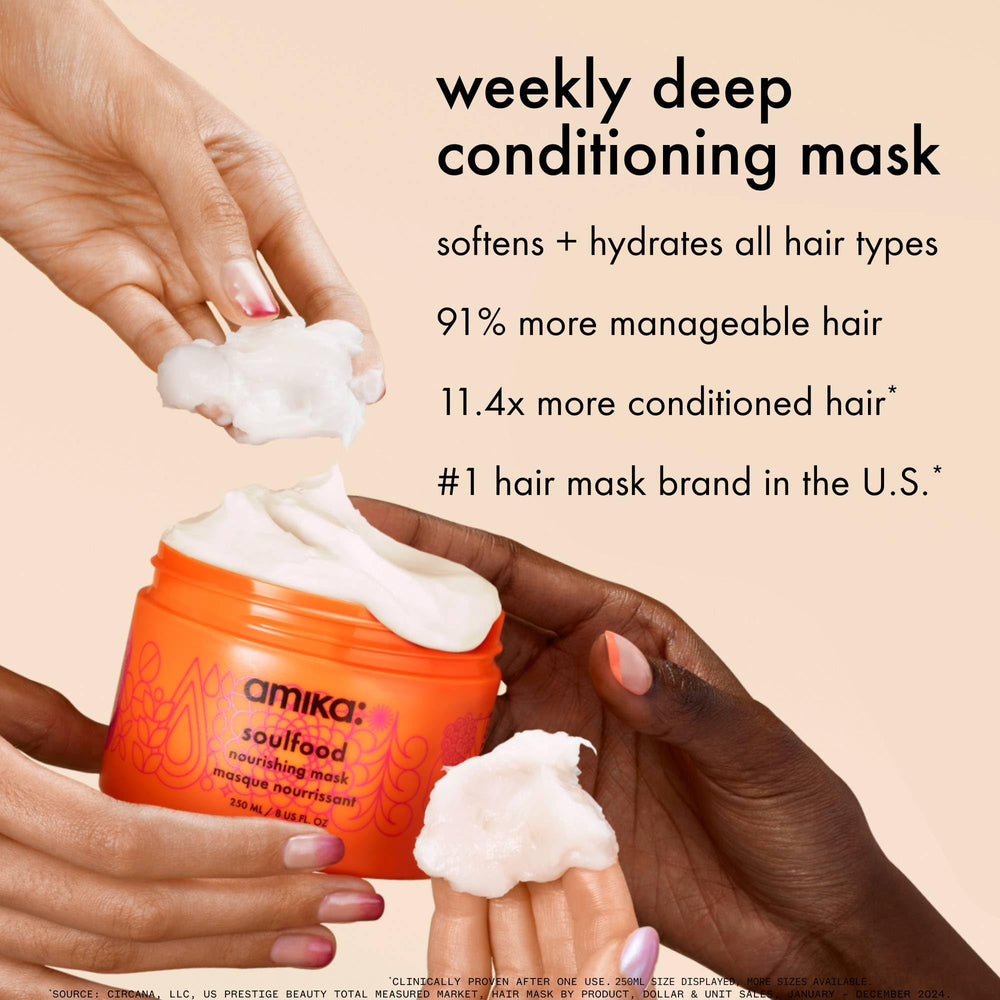 amika soulfood creamy texture close-up highlighting rich, non-greasy moisture