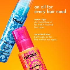 Amika on a bathroom shelf staged in lifestyle setting conveying everyday routine benefits