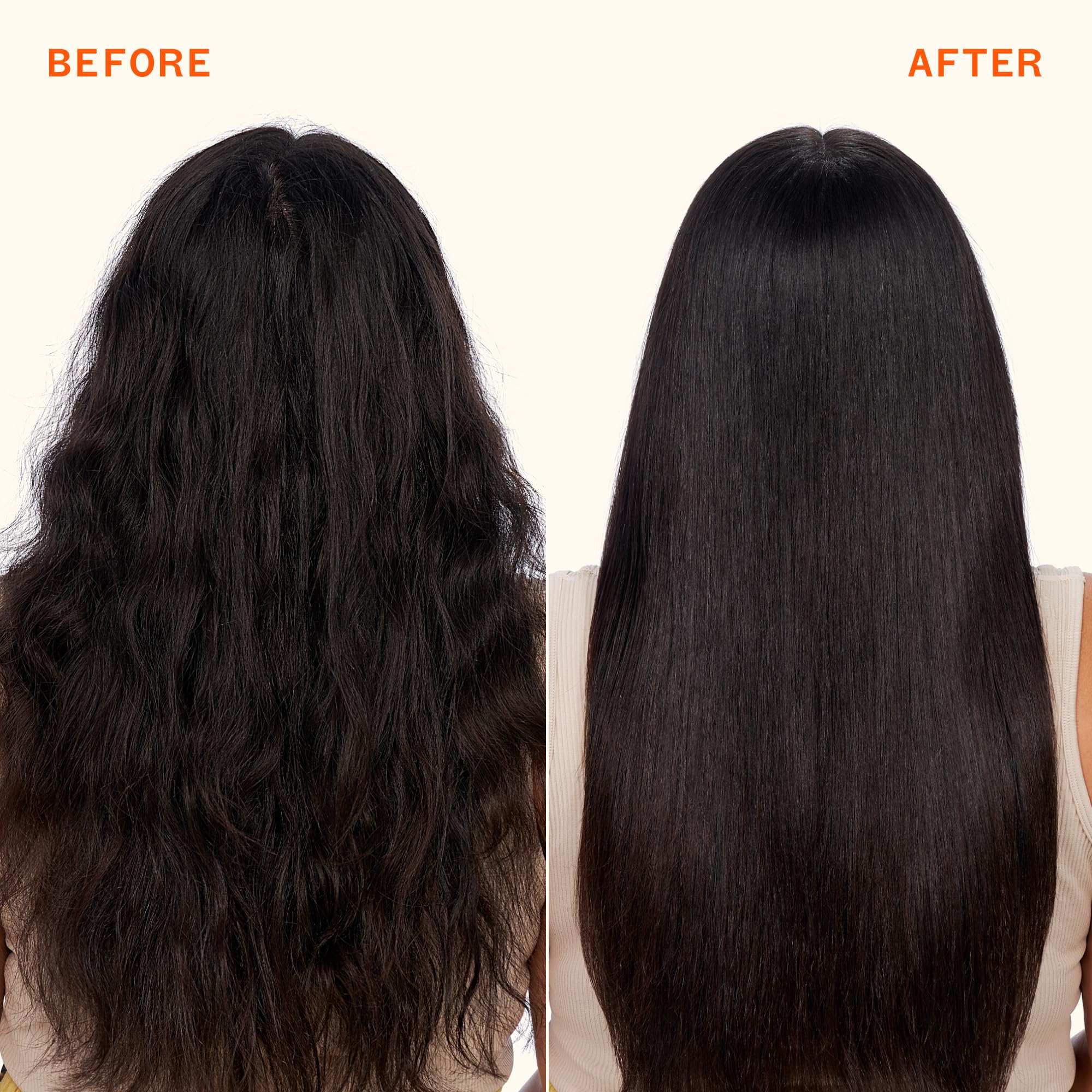 Amika being applied to damp hair demonstrating pre-styling protection and reduced breakage