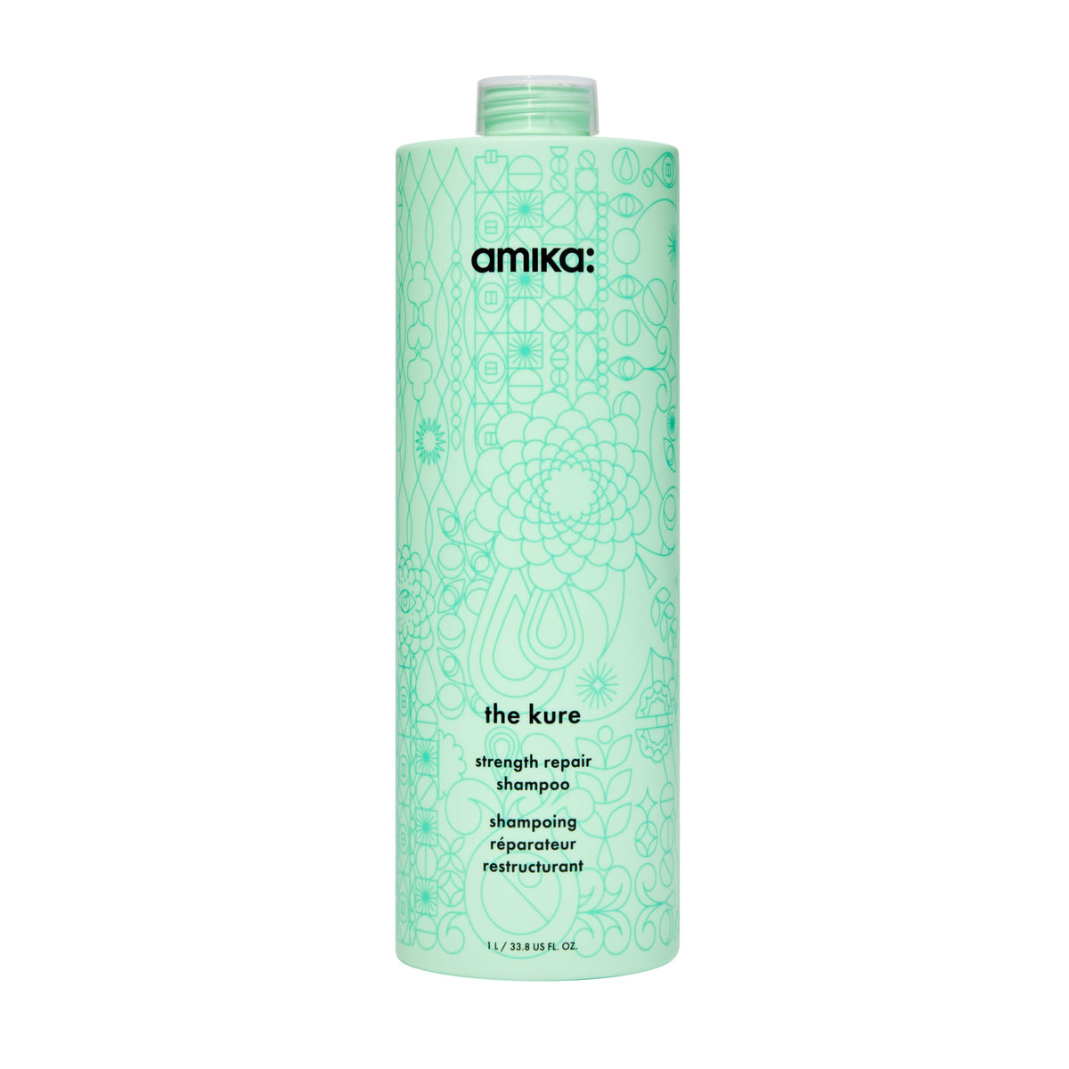 amika front label showing product name and size for clear identification