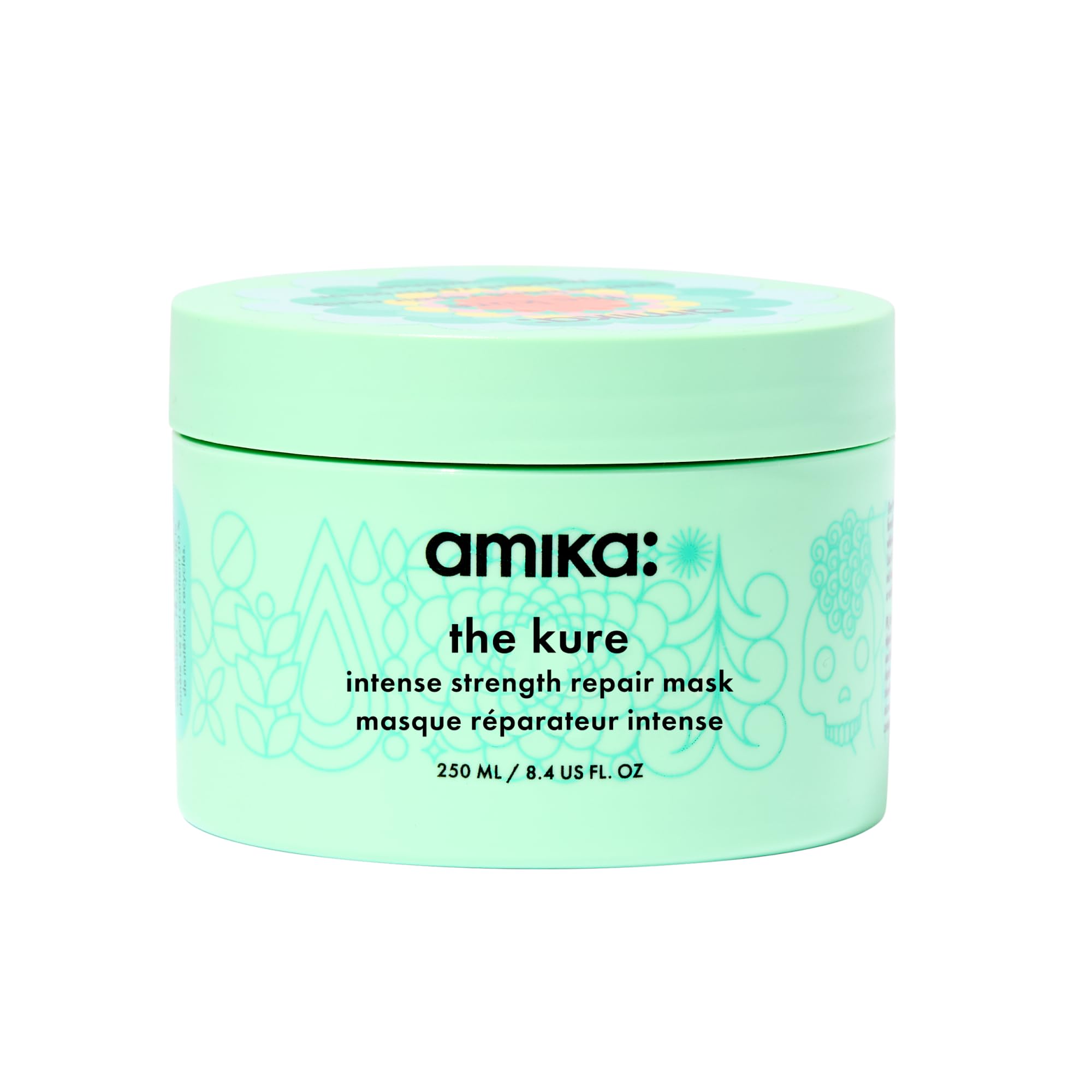amika jar front view shows label and 250ml size for trusted repair
