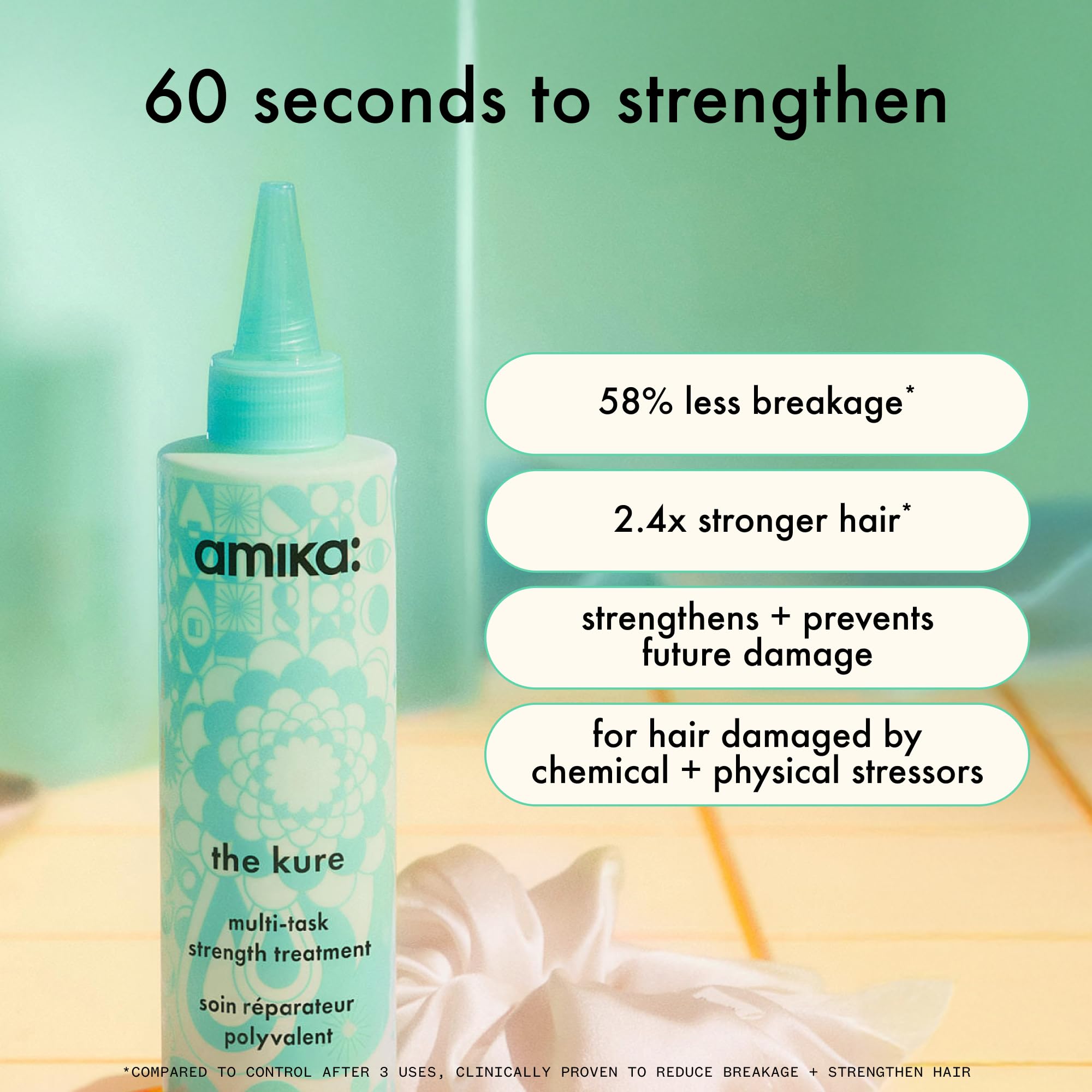 amika open cap showing creamy texture, demonstrating fast 60-second action