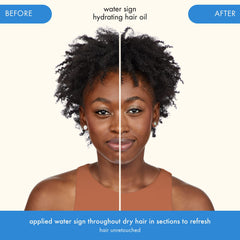 Amika visible before and after results reducing frizz and breakage
