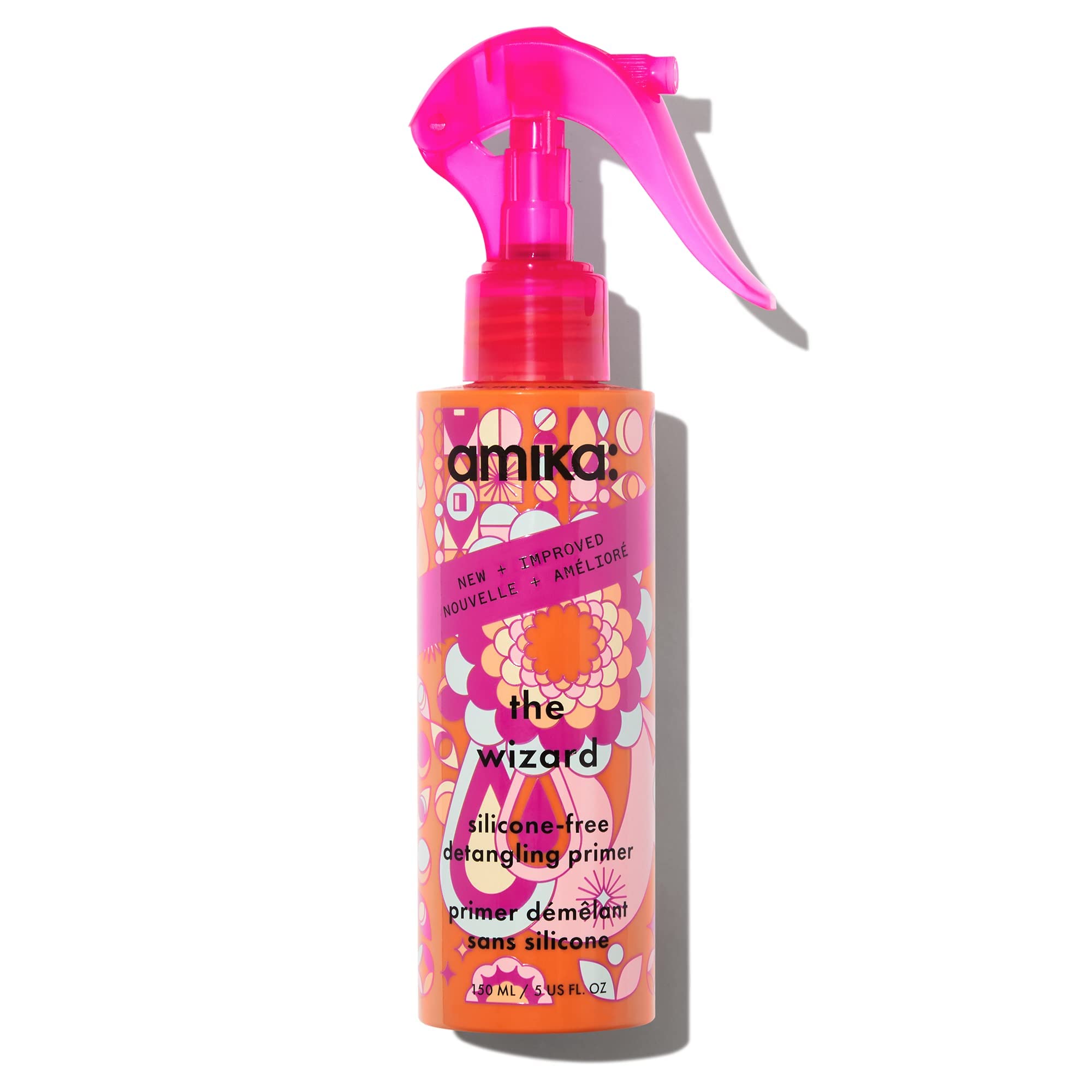 Amika The Wizard front bottle showing packaging and brand benefit