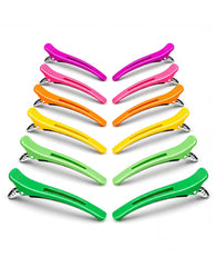 AMIZO front view of 12-piece clip set showing neon colors and packaging benefit