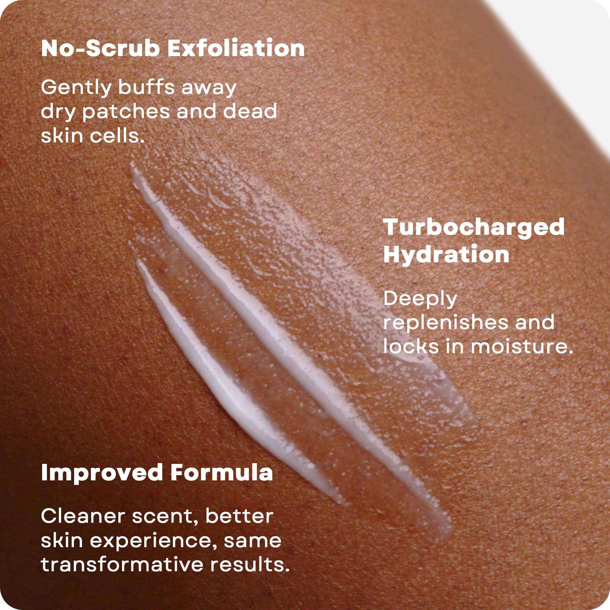 Applying AmLactin on forearm to show smoothing and rough-skin improvement