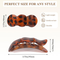 Amlaidu clips holding long hair half-up style for neat everyday look