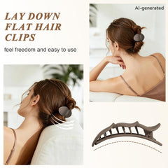 Amlaidu flat clip side profile emphasizing low-profile comfort