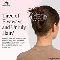 Amlaidu flat profile clip lying against a pillow for comfort