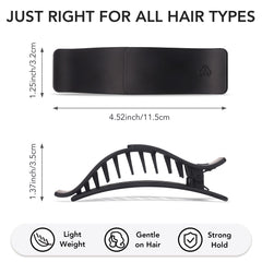 Amlaidu clip holding a half-up hairstyle for an effortless everyday look