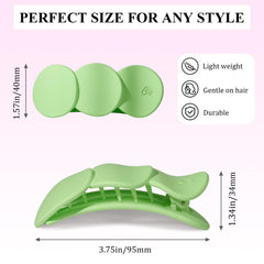 Amlaidu clip holding half-up hairstyle for comfortable everyday styling