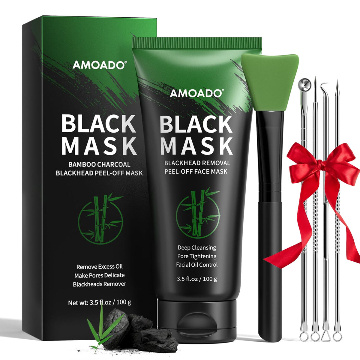 AMOADO front jar packaging showing product and benefits
