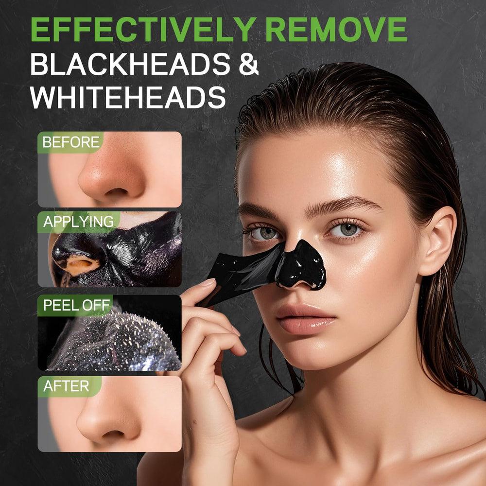 AMOADO charcoal mask texture close-up highlighting rich formula